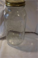 Vintage Clear Ball Wide Mouth Jar 1qt