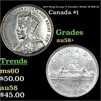 1957 Canada $1 Silver Canada Dollar KM# 54 1 Grade