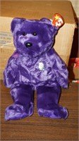 1998 Large Princess Diani Ty Bear Purple