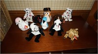 Collection of 10 1998 TY Beanie Babies