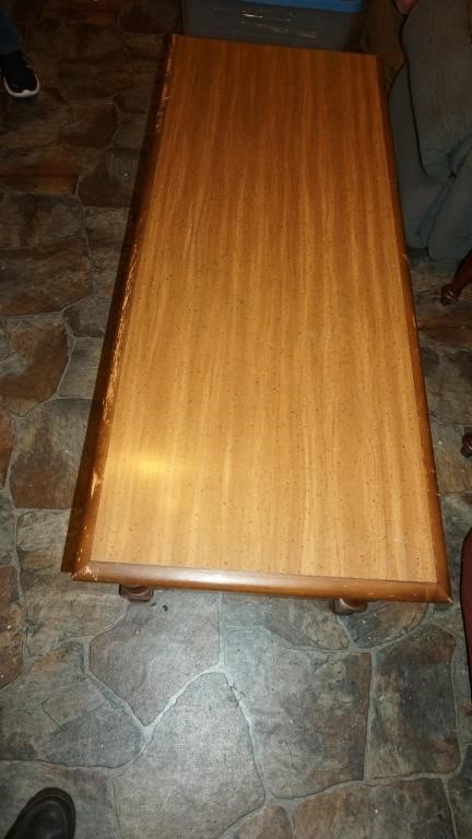 Vintage Large Wood Coffee Table