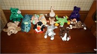 Collection of 13 1997 TY Beanie Babies