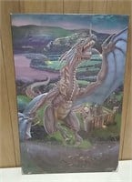 Dragon Fantasy Laminate On Board Wall Hanging