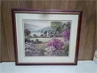 Framed Country Side Print 29x25"