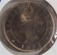 1871 PEI Cent "Hole"