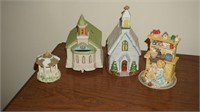 Collection of Christmas Village Decor