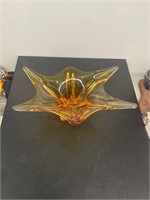 Amber Murano art glass