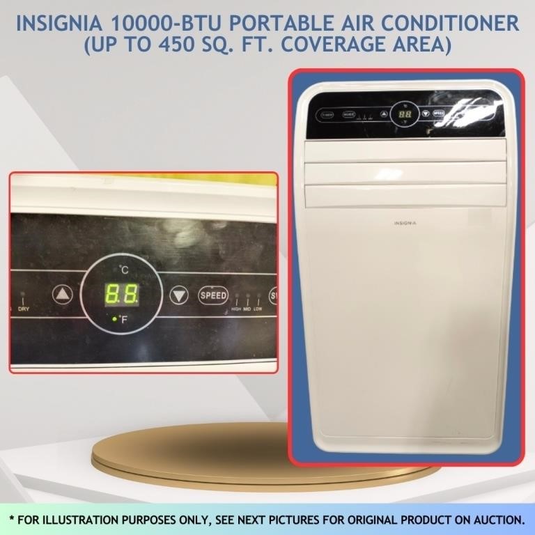 10000-BTU AIR CONDITIONER (POWER ON/FAN WORKING)