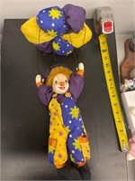 Vintage porcelain parachute clown
