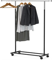 Houseware Standard Rod Garment Rack  Black