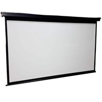 (READ) 84in. Manual Projection Screen  Black Frame