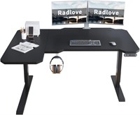 Radlove 59 Electric L-Shaped Desk  Black