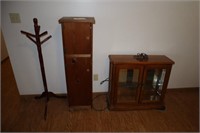 Hall Tree, Pine Cabinbet, Display Cabinet