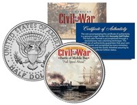American Civil War Battle of Mobile Bay US Coin