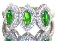 Marquise Cut 2.00 ct Emerald Anniversary Ring
