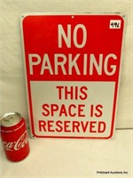 Tin Sign "No Parking"