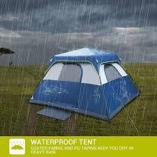 Qomotop 6P Instant Tent  Waterproof  60s Setup