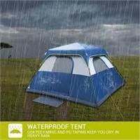 Qomotop 6P Instant Tent  Waterproof  60s Setup