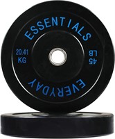 BalanceFrom Olympic Bumper Plate 45lbs Black