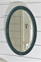 Green Oval Mirror