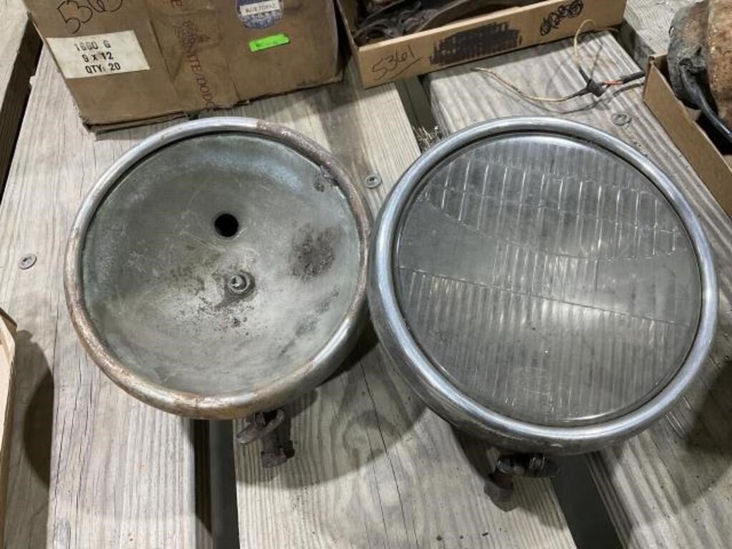 Vintage ford headlights