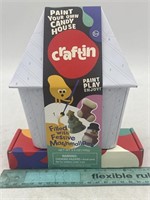 NEW Craftin Paint Your Own Candy House
