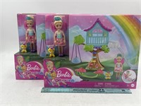 NEW Lot of 2- Barbie Dreamtopia Fairytale Playset