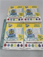 NEW Lot of 4- Play Right Paint By Numbers