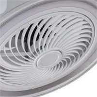 Oukaning 20 Flush Mount Fan with LED  Gray