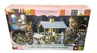 NEW FAO Schwarz 2in1 Wooden Doll House