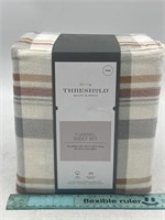 NEW Threshold Twin 3pc Flannel Sheet Set