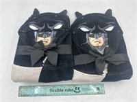 NEW Lot of 2- DC Batman Hooded Towel Wrap