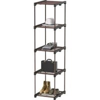 5-Tier Kitchen Rack  Storage Shelves  Bronze
