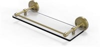 Allied Brass 16 Glass Shelf  Satin Brass