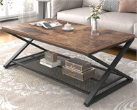 Coffee Table with Storage  47 inch  Brown