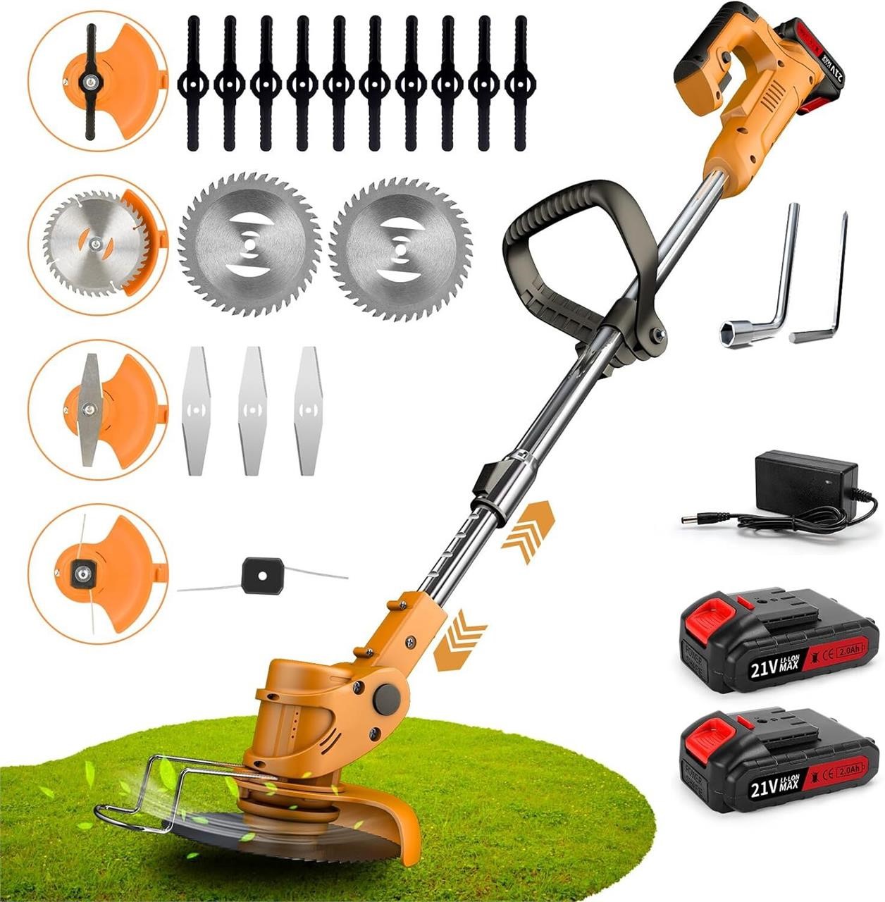 21V Weed Wacker 3-in-1  2 Batteries  1 Charger