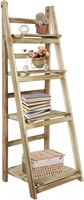 Babion 4 Tier Ladder Shelf - Light Brown