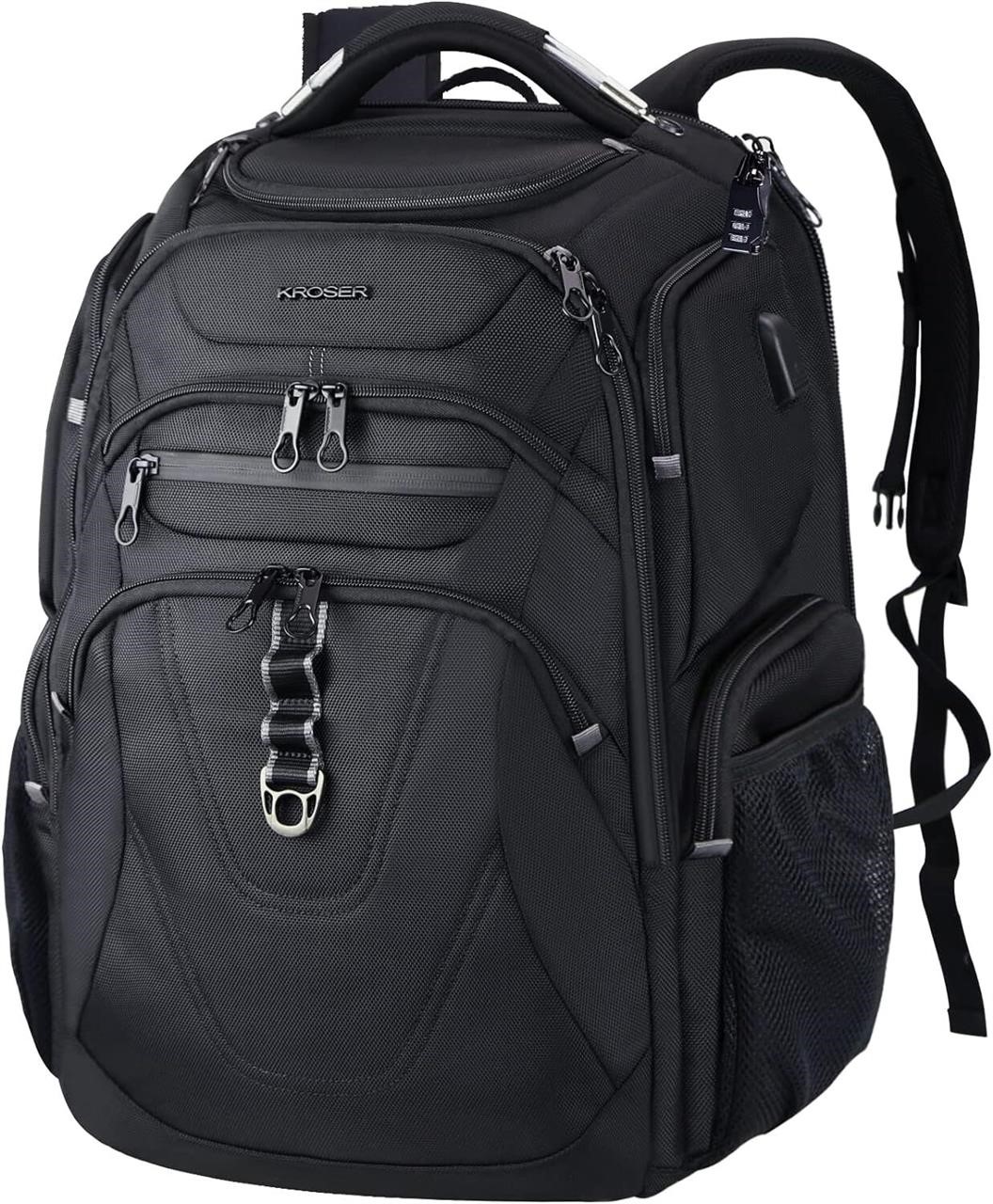 KROSER 18.4 Gaming Backpack-Black Grey