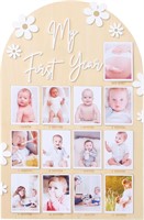1st Birthday Photo Board - 12 Month Daisy