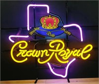 Crown Royals Neon Bar Sign 24 X 20 Inches