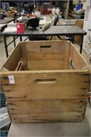 TWO WOODEN CRATES