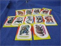 Dinosaur sticker cards
