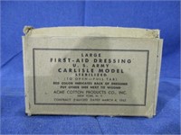first aid dressing, U.S Army dated march 4, 1942