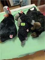 3 Ty Beanie babys Congo, Timba, Baby George
