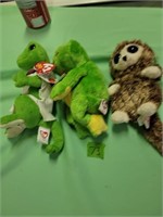 3 Ty Beanie babys Gus, Charm, Peepers