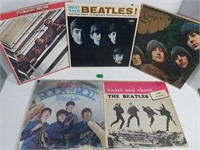 Lot of 5 Beatles LP records