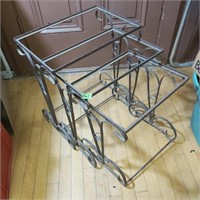 3 Metal Nesting tables (needs tops)