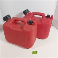 2 Gallion gas cans (no stoppers)