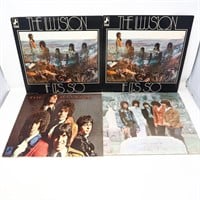 4 X Illusion Vinyl Records Psych Rock LPs