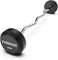 Synergee Fixed Easy Curl Bar Pre Weighted Curved